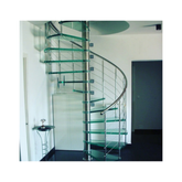 Spiralne stepenice - staklo inox - inox-bramar